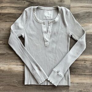 Aerie | Hensley V-Neck Long Sleeve Top